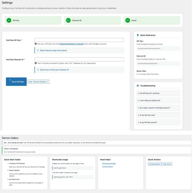 sermon gallery youtube wordpress plugin