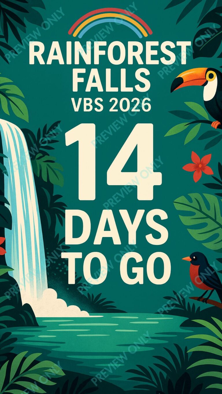 Rainforest Falls VBS 2026 Logo Bundle – Tropical Church Vacation Bible ...