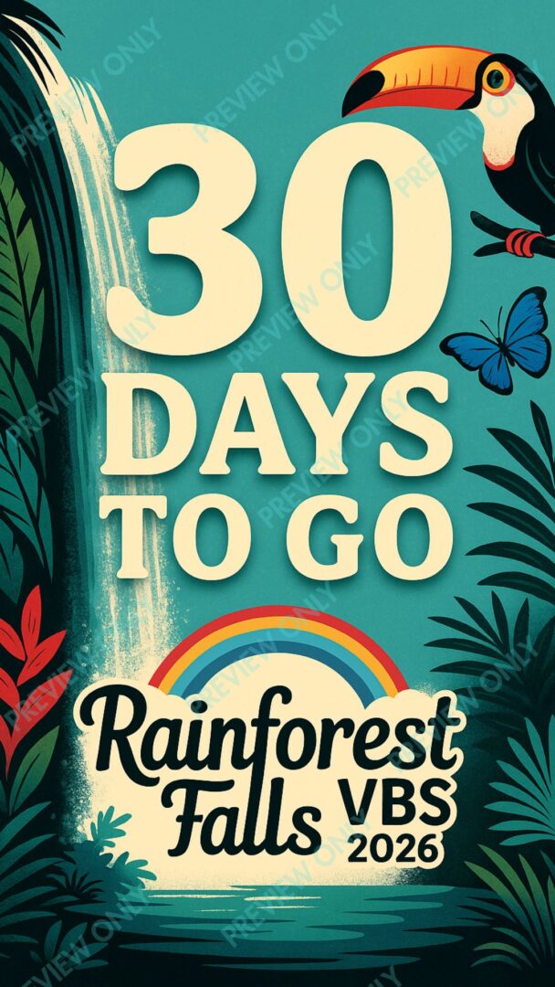 Rainforest Falls VBS 2026 Social Media Pack – 11 Promo Graphics for Churches - Image 11