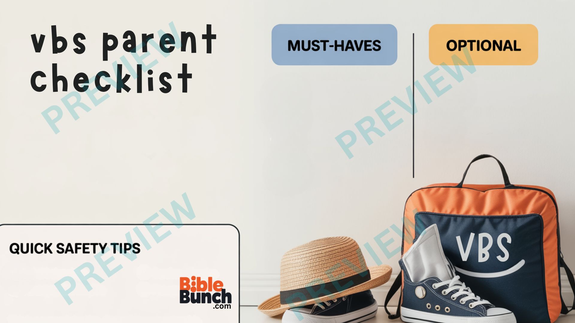 VBS Parent Info Checklist | What To Send With My Child - Image 4