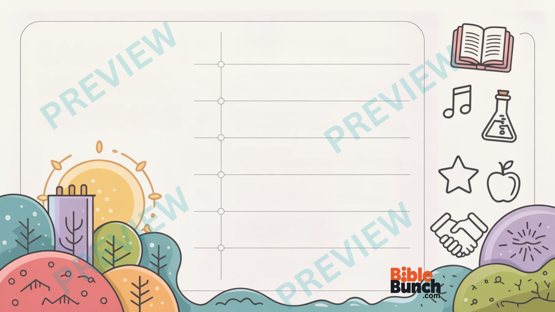 VBS Morning Schedule Printable | Vacation Bible School Daily Rotation Chart - Image 4