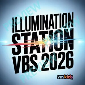 VBS 2026 Design – Futuristic Tech Theme Graphic for illumination station