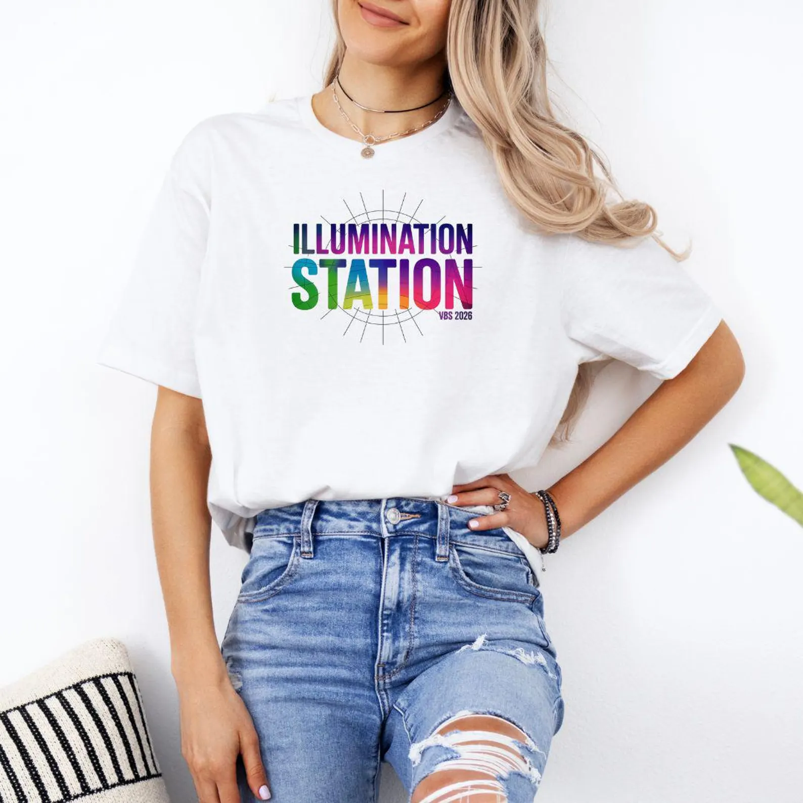 Illumination Station VBS 2026 Shirt | Vacation Bible School Church Volunteer T-Shirt