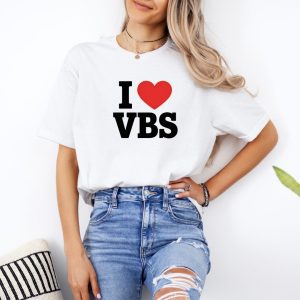 I ❤️ VBS T-Shirt | Vacation Bible School Shirt for Church Staff & Volunteers