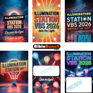 Illumination Station VBS 2026 Posters — Discover the Light | Digital Download