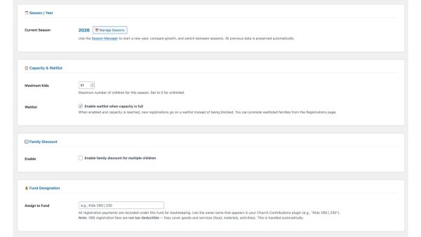 VBS Online Registration Pro WordPress Plugin – BibleBunch - VBS ...