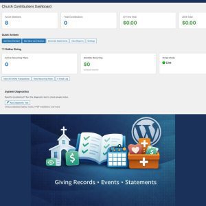 Church Contributions & Events – Giving Records Plugin for WordPress