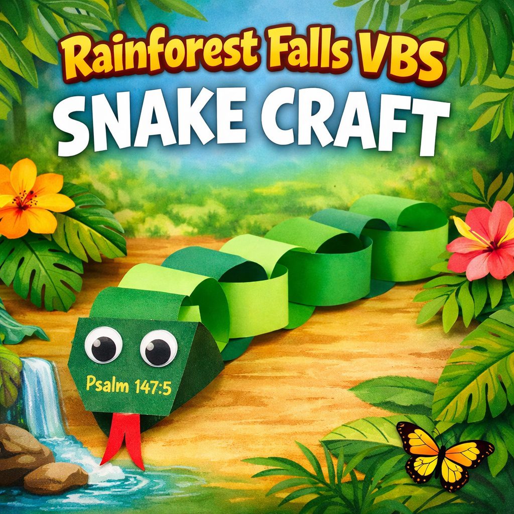 You are currently viewing Rainforest Falls VBS Snake Craft: Easy Jungle Paper Chain Activity