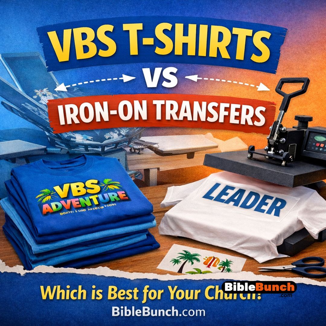 You are currently viewing VBS T-Shirts vs Iron-On Transfers: A Practical Cost and Quality Comparison for Churches