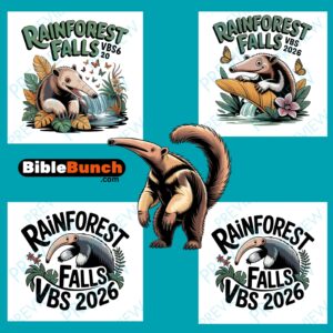 Rainforest Falls VBS 2026 Anteater Animal Character